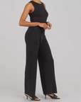 Variant image for Damen Jumpsuit Beige Größe M Baumwolle Ärmellos Elegant Sommer-7