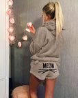 Variant image for Damen Fleece Pyjama Set Grau Größe M Ultraweich Schlafanzug-31