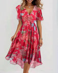 Damen V-Ausschnitt Kleid mit eleganter Silhouette Lenaria