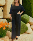 Variant image for Damen Jumpsuit Schwarz Größe M Baumwolle-Polyester Elegant-22