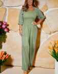 Variant image for Damen Jumpsuit Schwarz Größe M Baumwolle-Polyester Elegant-1