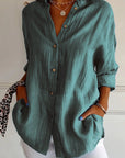 Variant image for Damenbluse Weiß Größe M Plissiert Baumwolle Elegante Bluse für Festliche Anlässe-41