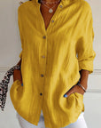 Variant image for Damenbluse Weiß Größe M Plissiert Baumwolle Elegante Bluse für Festliche Anlässe-25