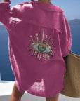 Variant image for Damen T-Shirt Weiß Größe M Baumwolle Pailletten Oberteil-57