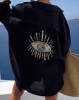 Variant image for Damen T-Shirt Weiß Größe M Baumwolle Pailletten Oberteil-9