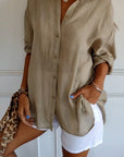 Variant image for Damenbluse Weiß Größe M Plissiert Baumwolle Elegante Bluse für Festliche Anlässe-9