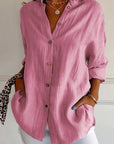 Variant image for Damenbluse Weiß Größe M Plissiert Baumwolle Elegante Bluse für Festliche Anlässe-17