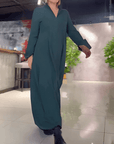 Lockeres Damen Maxikleid mit fließendem Schnitt – Nayeli