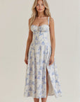Elegantes Damen Midikleid mit Korsett-Oberteil Virella