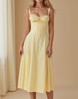 Elegantes Damen Midikleid mit Korsett-Oberteil Virella