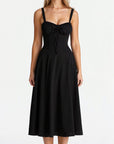Elegantes Damen Midikleid mit Korsett-Oberteil Virella