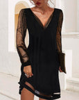 Matilda Abendkleid mit Durchsichtigen Ärmeln