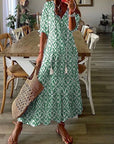 Fließendes Damenkleid mit Printmuster – Mirella