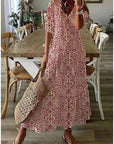 Fließendes Damenkleid mit Printmuster – Mirella