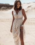 Elegantes Boho-Spitzen Damenkleid - Isabella