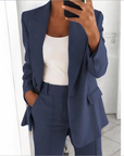 Variant image for Damen Blazer Schwarz Größe M Polyester Set für Eleganz und Komfort-15