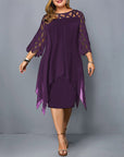 Elegantes Midikleid für Damen in Plus Size – Liora