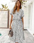 Variant image for Luftiges Midi Damenkleid mit Modernem Druck – Bequemes Sommerkleid für Warme Tage in Eleganter Passform-43