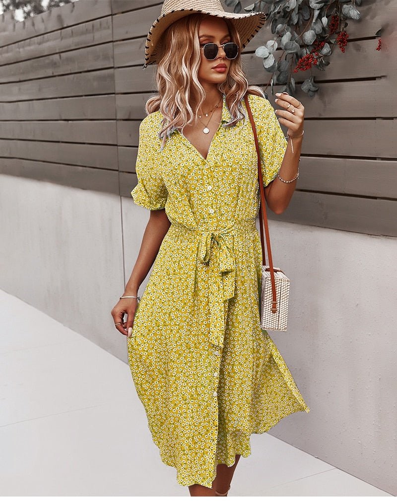 Kurzärmeliges Kleid
