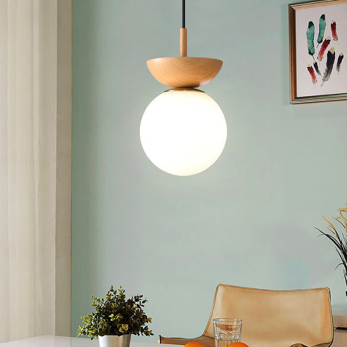 Japanische Deckenleuchte mit Holzoptik | Hikari Deckenlampe