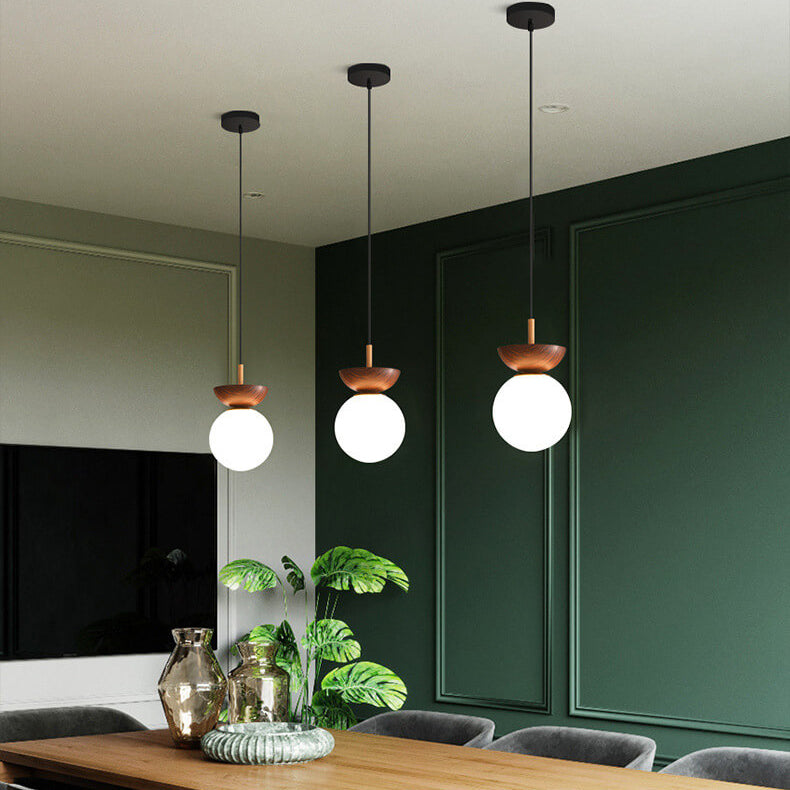 Japanische Deckenleuchte mit Holzoptik | Hikari Deckenlampe