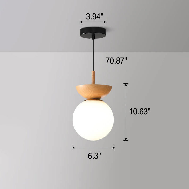 Japanische Deckenleuchte mit Holzoptik | Hikari Deckenlampe