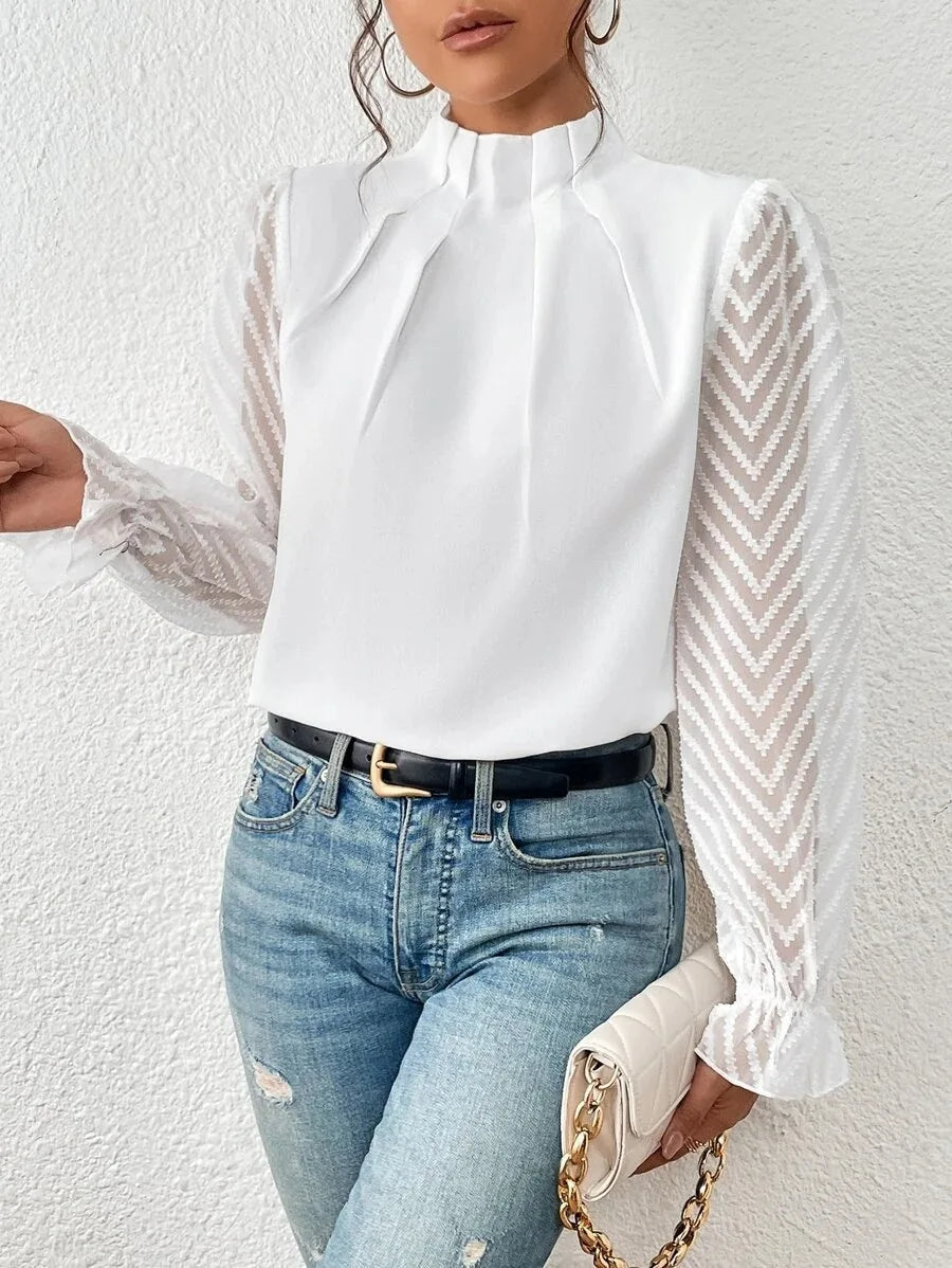Variant image for Damen Top Beige Größe M Hochwertiges Material-9