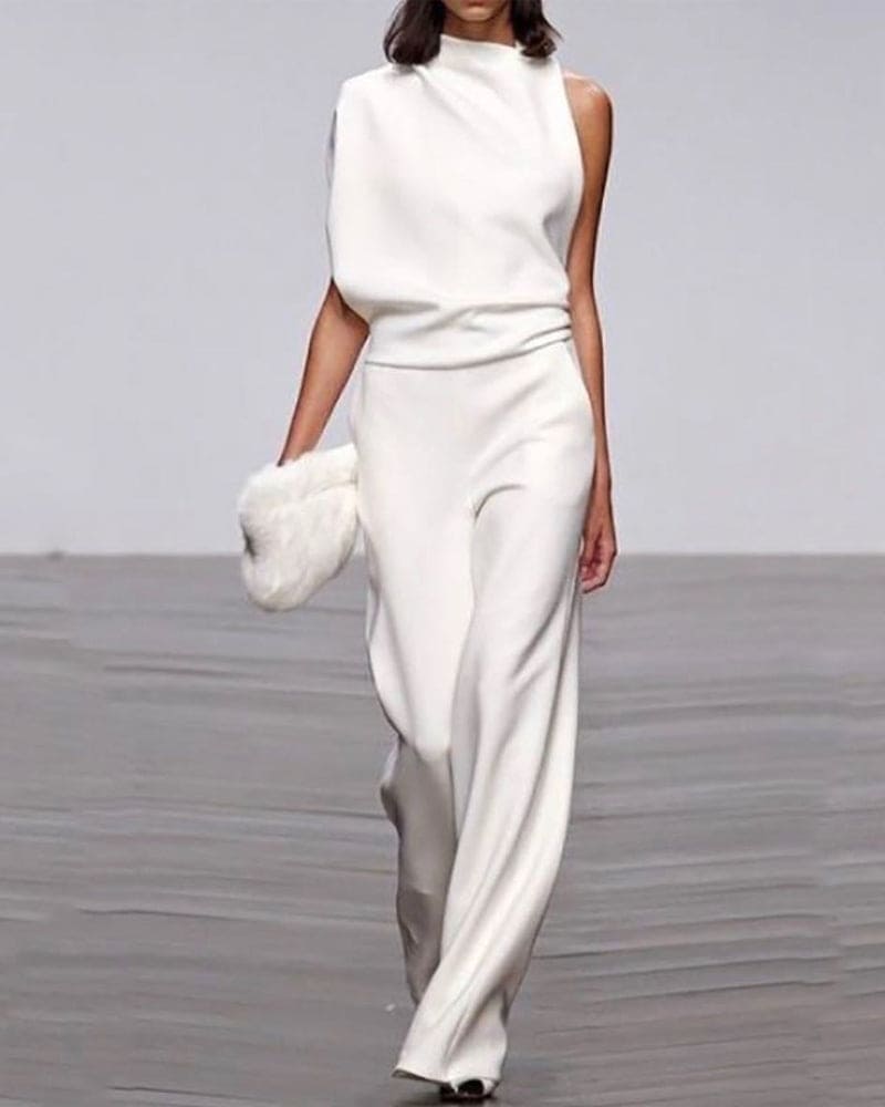 Variant image for Damen Jumpsuit Schwarz Größe M Polyester Eleganter Overall für jeden Anlass-1