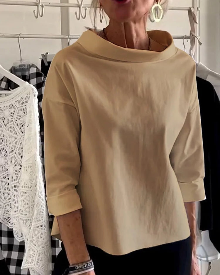 Variant image for Damen Top Beige Größe M Baumwolle-Polyester-25