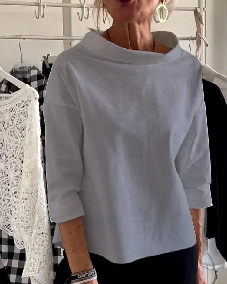Variant image for Damen Top Beige Größe M Baumwolle-Polyester-19