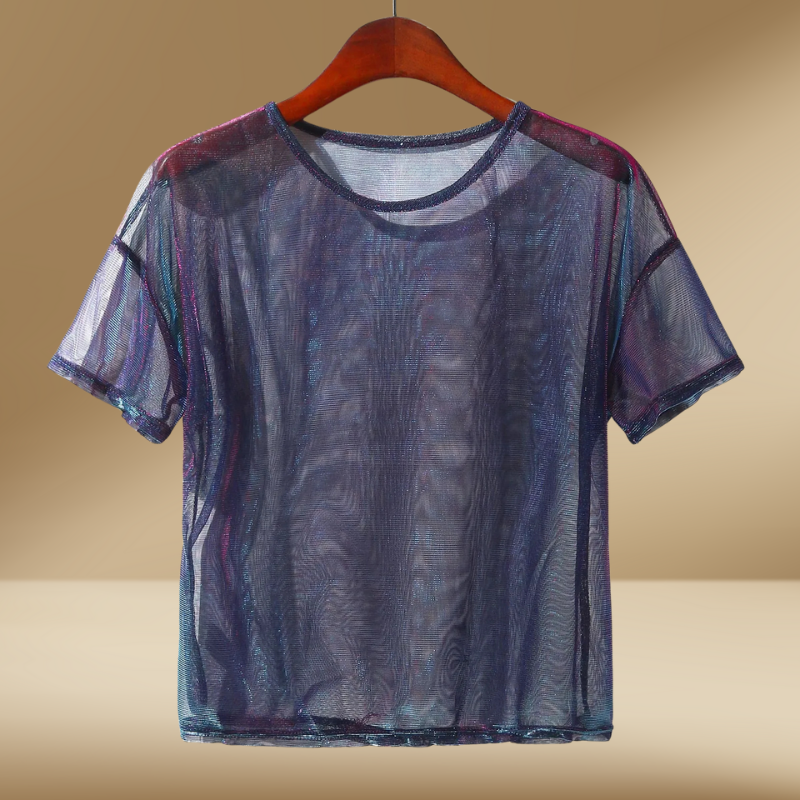 Variant image for Damenbluse Schwarz Größe M Transparentes Material für Elegante Anlässe-9