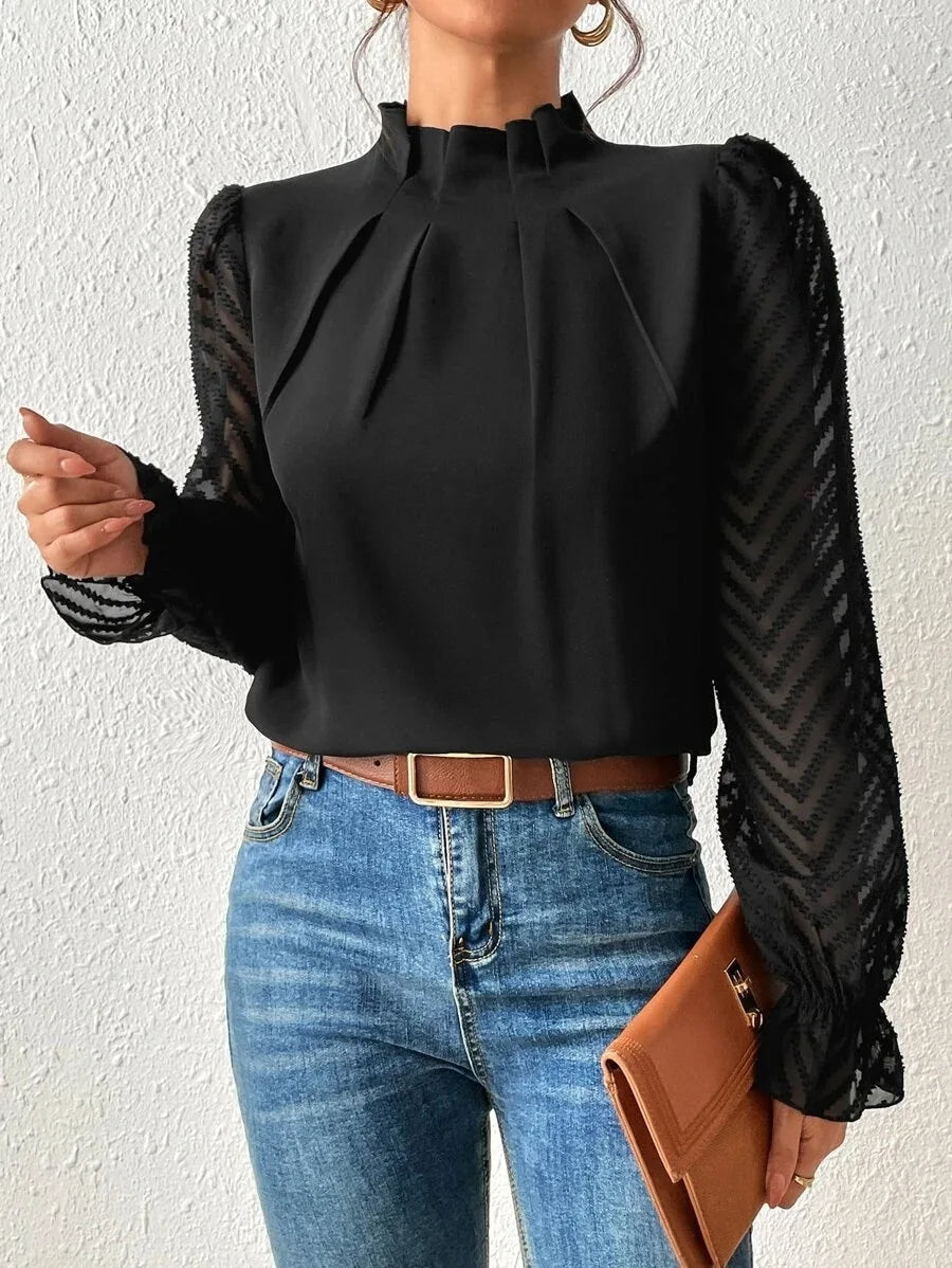 Variant image for Damen Top Beige Größe M Hochwertiges Material-11