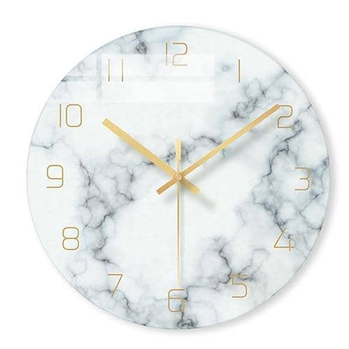 Olivia – Elegante Wanduhr mit Marmor-Optik