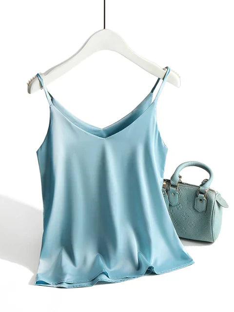 Variant image for Damen Tank Top Weiß Größe M Satin-1