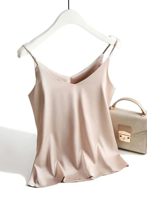 Variant image for Damen Tank Top Weiß Größe M Satin-11