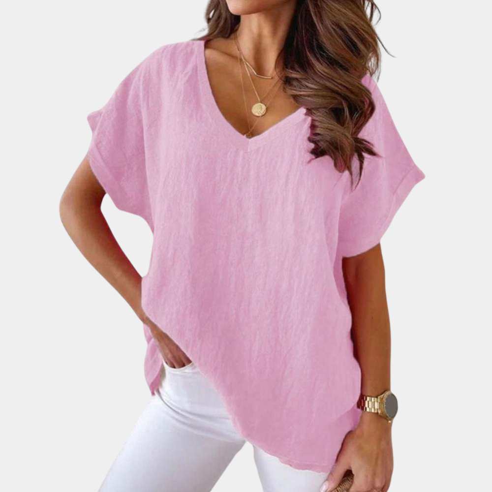 Variant image for Damen T-Shirt Khaki Größe M Baumwolle - Bequemes Oberteil für jeden Anlass-11
