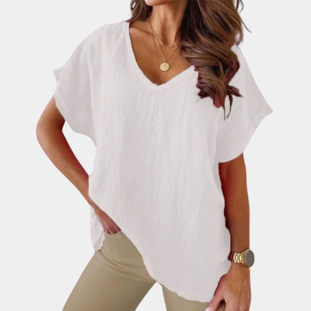 Variant image for Damen T-Shirt Khaki Größe M Baumwolle - Bequemes Oberteil für jeden Anlass-21