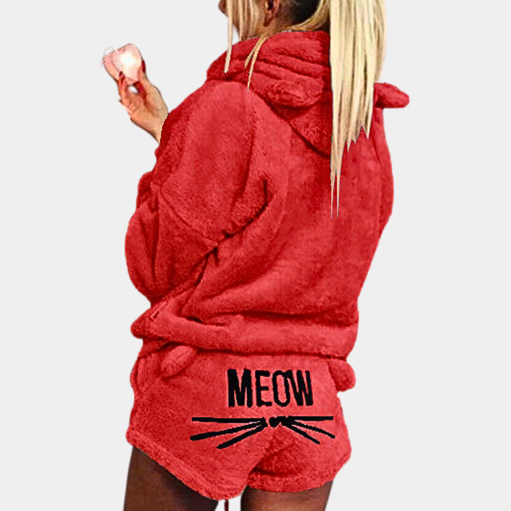Variant image for Damen Fleece Pyjama Set Grau Größe M Ultraweich Schlafanzug-25