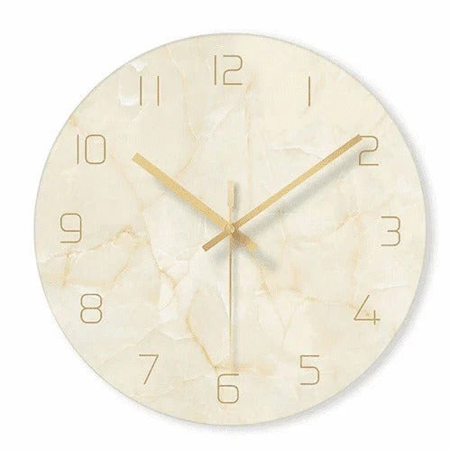 Olivia – Elegante Wanduhr mit Marmor-Optik