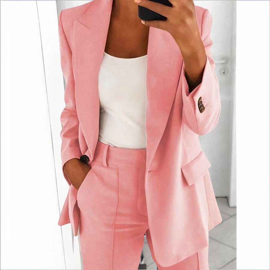 Variant image for Damen Blazer Schwarz Größe M Polyester Set für Eleganz und Komfort-1