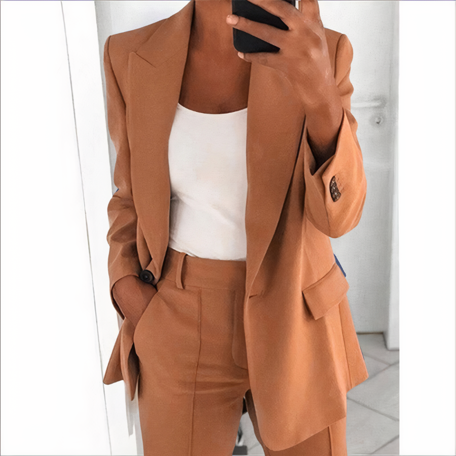 Variant image for Damen Blazer Schwarz Größe M Polyester Set für Eleganz und Komfort-29