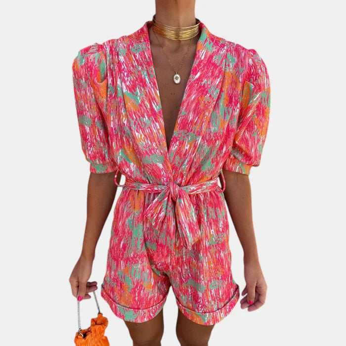 Variant image for Damen Jumpsuit Bunt Größe M Polyester Sommer Overall-1