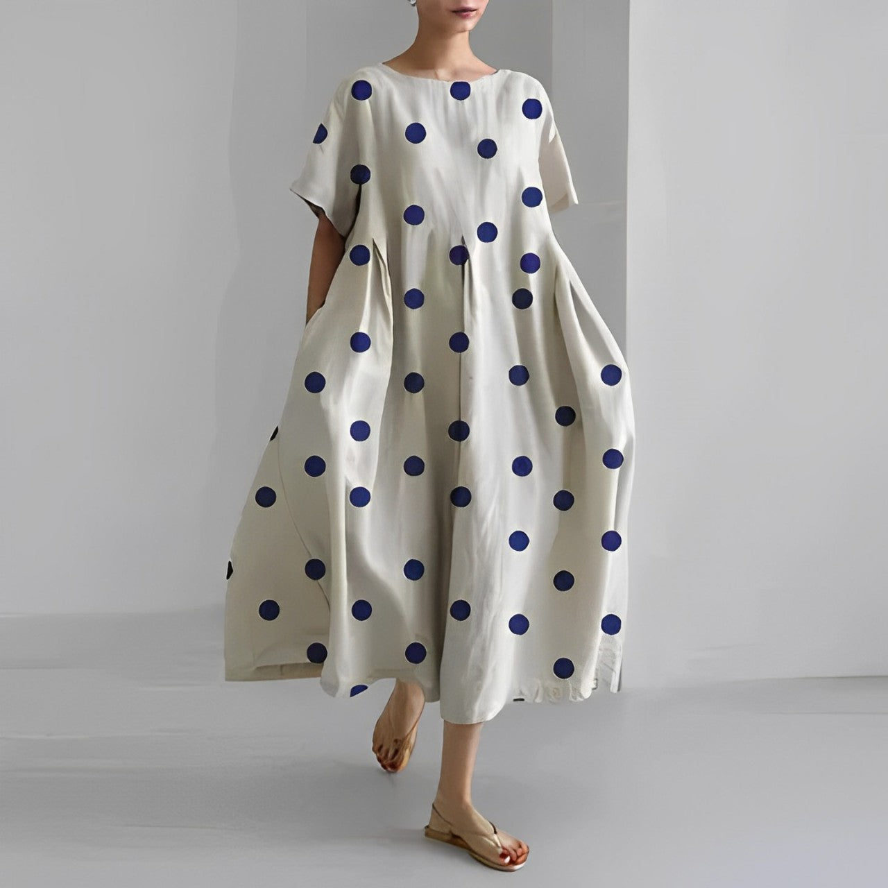 Lockeres Damen Sommerkleid mit Print – Mira