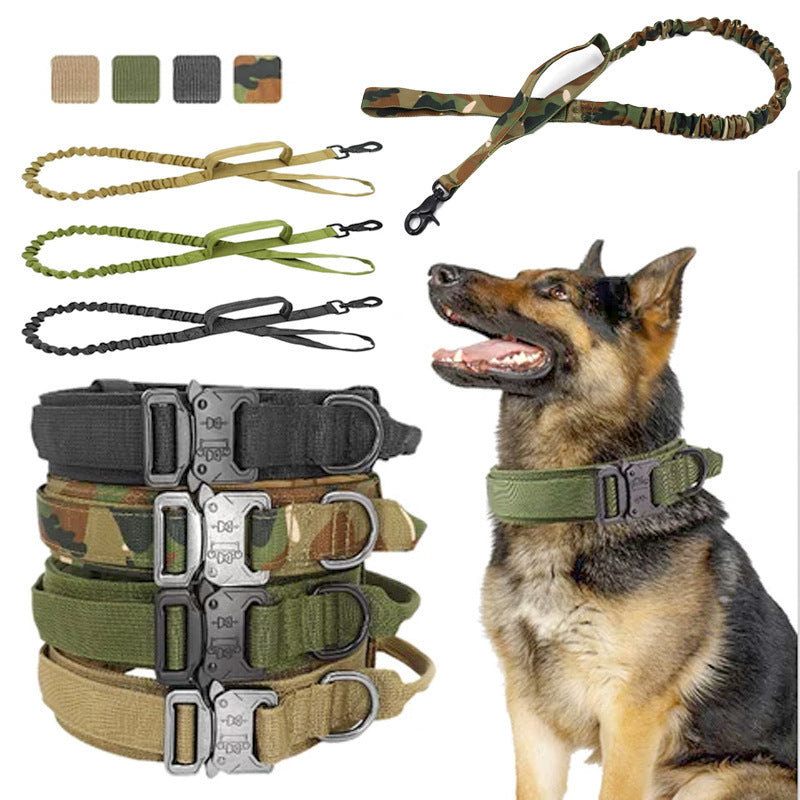 K9 TacticalPro – Verstellbares Hundehalsband mit Leine, Perfekt für Training und Outdoor-Aktivitäten