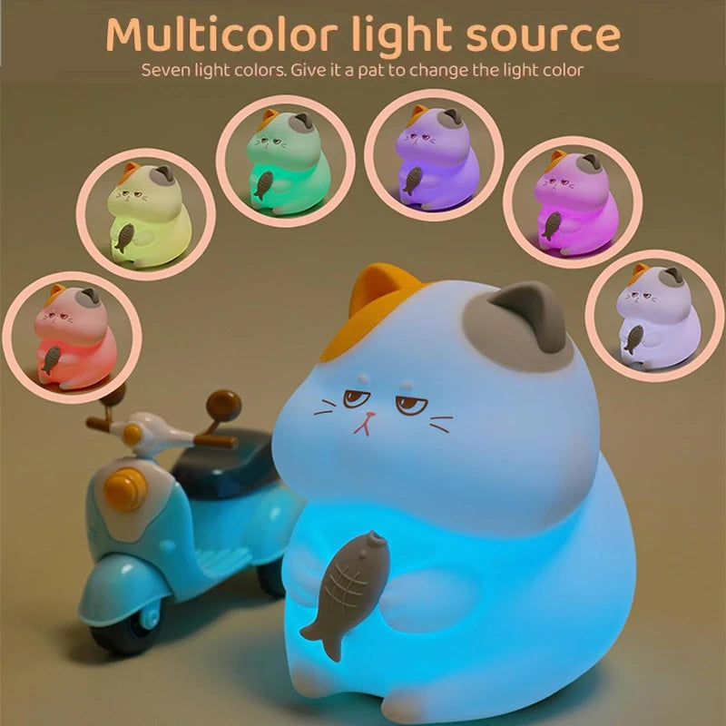 LumiKat – Wiederaufladbare LED-Kinderlampe mit Farbwechsel
