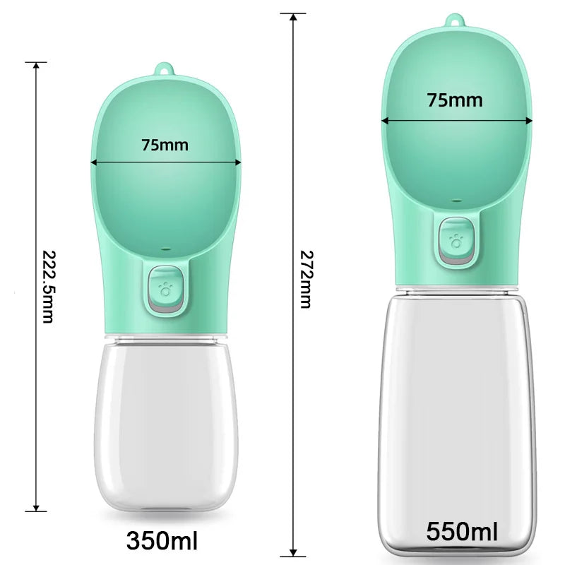 AquaFlow – Tragbare Hundewasserflasche mit Auslaufschutz