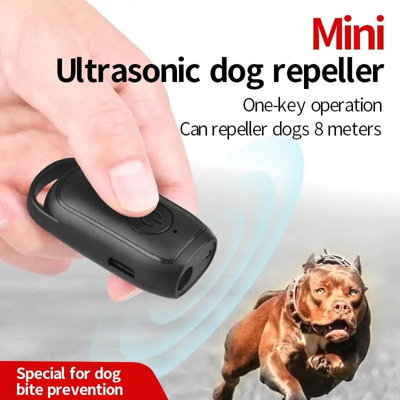 PawGuard Mini Ultraschall Hundeabwehr – USB Wiederaufladbares Anti-Bell &amp; Trainingsgerät mit LED