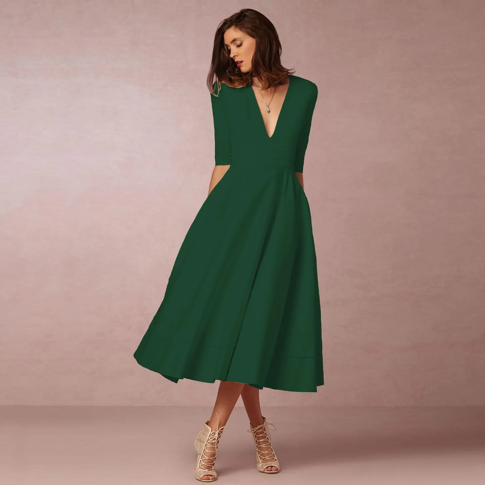 Ärmelloses Damenkleid im Prinzessinnenstil – Elivora