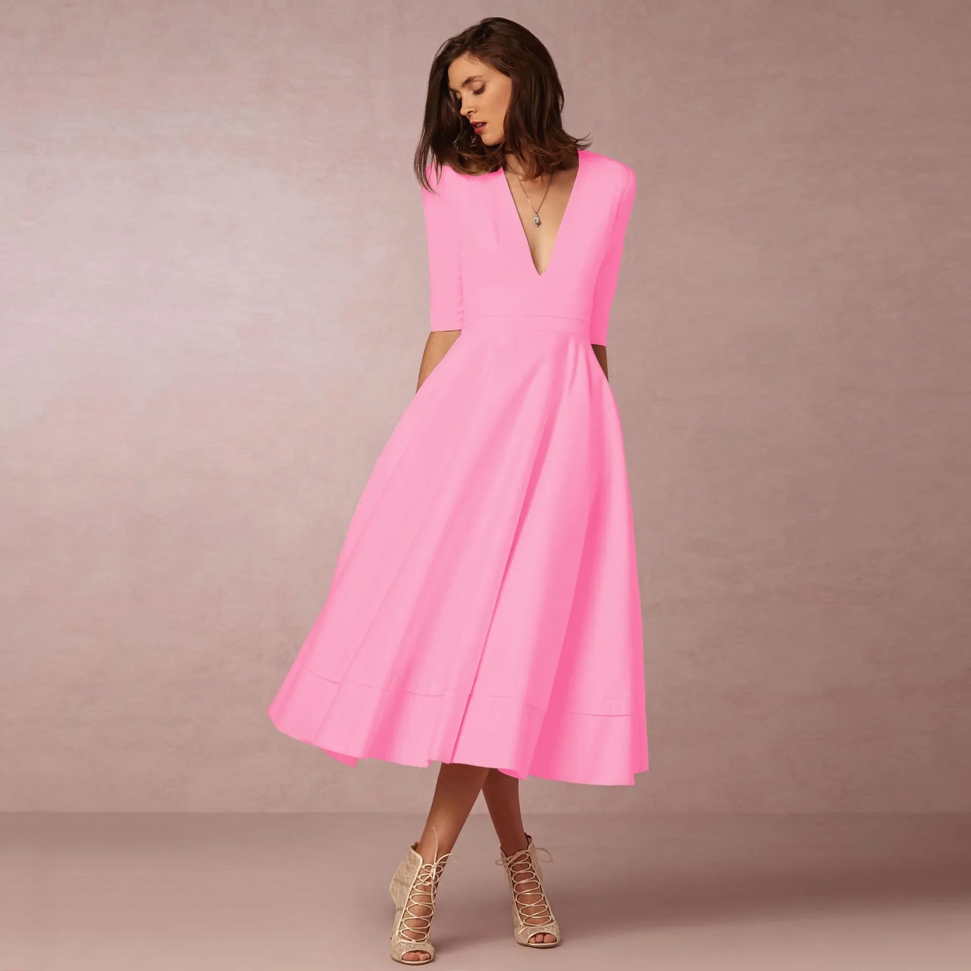 Ärmelloses Damenkleid im Prinzessinnenstil – Elivora