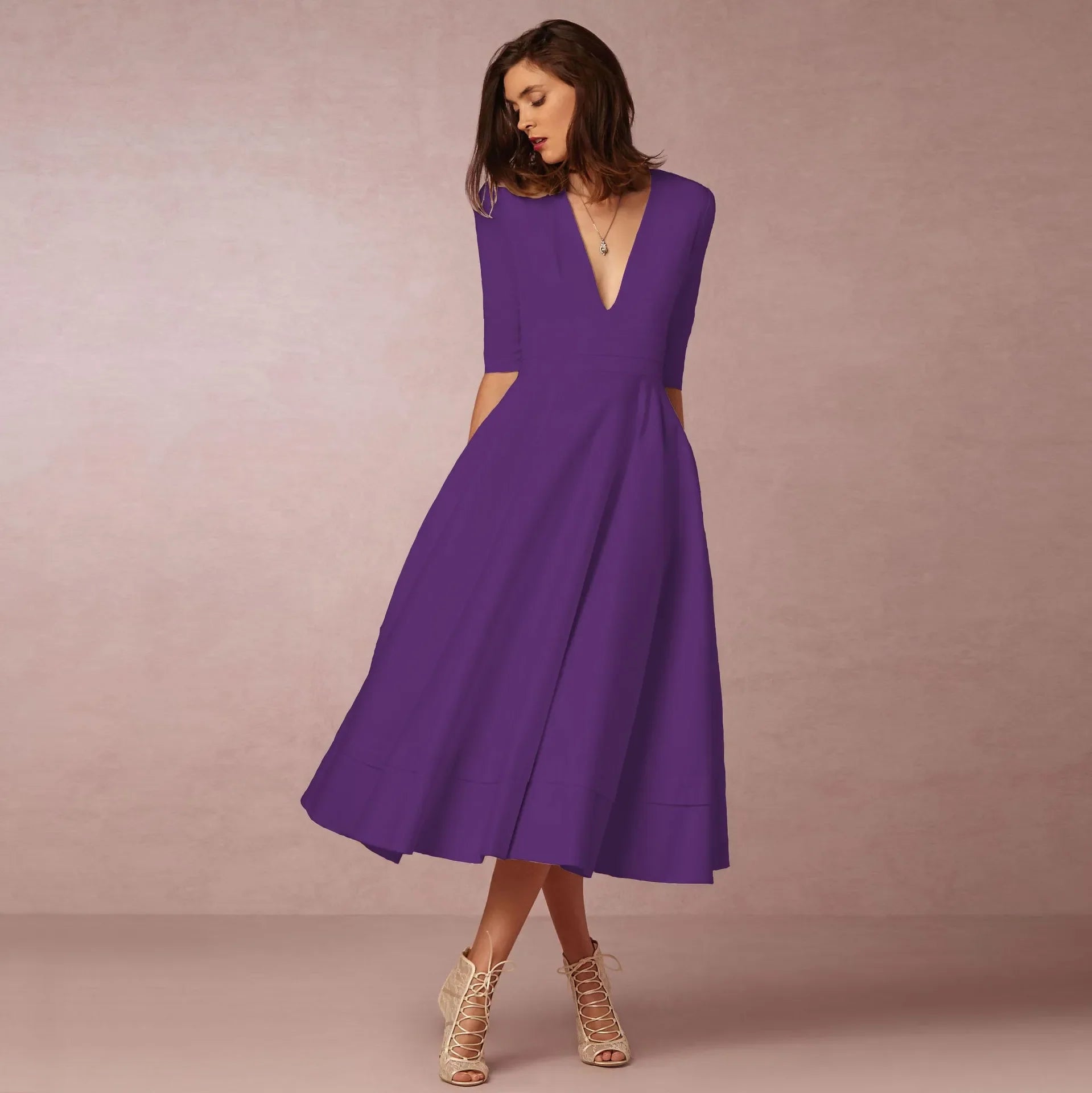Ärmelloses Damenkleid im Prinzessinnenstil – Elivora